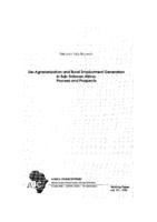 De-agrarianization and rural employment generation in sub-Saharan Africa: process and prospects