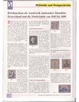 Briefmarken als Ausdruck nationaler Identität. Deutschland und die Niederlande von 1849 bis 2005