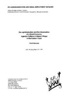 De-agrarianisation and the urbanisation of a rural economy: agrarian patterns in Melani village in the Eastern Cape