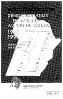 Démocratisation en Afrique au sud du Sahara (1989-1992): un aperçu de la littérature