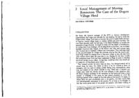 Local management of moving resources: the case of the Dogon village herd
