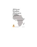 African Studies Abstracts Online: number 8, 2004