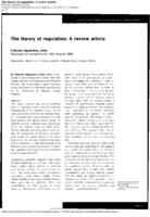 The theory of regulation: a review article