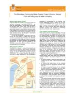 The Wandiege Community Water Supply Project (Kisumu, Kenya): from self-help group to water company
