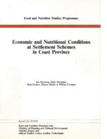 Economic and nutritional conditions at settlement schemes in Coast Province, Kenya
