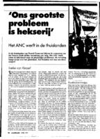 Het ANC werft in de thuislanden; 'Ons grootste probleem is hekserij'