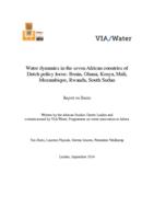 Water dynamics in the seven African countries of Dutch policy focus: Benin, Ghana, Kenya, Mali, Mozambique, Rwanda, South Sudan: report on Benin