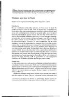 Women and law in Mali