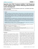 Agonistic anti-TIGIT treatment inhibits T cell responses in LDLr deficient mice without affecting atherosclerotic lesion development