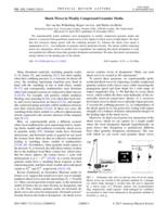 Shock Waves in Weakly Compressed Granular Media