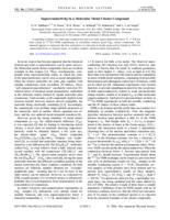 Superconductivity in a molecular metal cluster compound