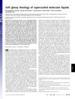 Soft glassy rheology of Supercooled molecular liquids