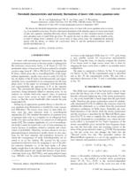 Threshold characteristics and intensity fluctuations of lasers with excess quantum noise