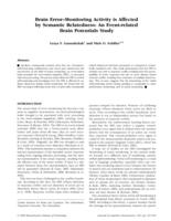 Brain error-monitoring activity is affected by semantic relatedness: An event-related brain potentials study.