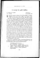 A Receipt for Gold Bullion