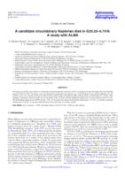 A candidate circumbinary Keplerian disk in G35.20-0.74 N: A study with ALMA