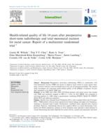 Health-related quality of life 14 years after preoperative short-term radiotherapy and total mesorectal excision for rectal cancer: report of a multicenter randomized trial