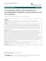 A comparative study on the prevalence of musculoskeletal complaints among musicians and non-musicians