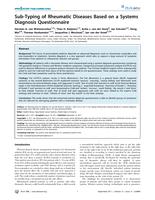 Sub-typing of rheumatic diseases based on a systems diagnosis questionnaire