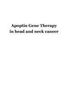 Apoptin gene therapy in head and neck cancer