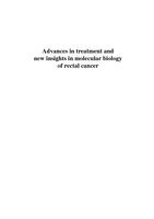 Advances in treatment and new insights in molecular biology of rectal cancer