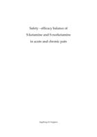 Safety-efficacy balance of S-ketamine and S-norketamine in acute and chronic pain