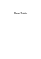 Islam and disability : perspectives in islamic theology and jurisprudence