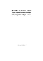 Modulated rat dendritic cells in renal transplantation models : immune regulation and graft outcome