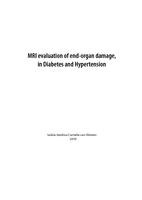 MRI evaluation of end-organ damage in diabetes and hypertension