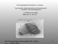 Die Tempelanlage Amenemhets III. in Hawara