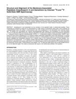 Structure and Alignment of the Membrane-Associated Peptaibols Ampullosporin A and Alamethicin by Oriented 15N and 31P Solid-State NMR Spectroscopy