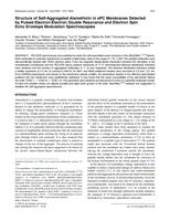 Structure of Self-Aggregated Alamethicin in ePC Membranes Detected by Pulsed Electron-Electron Double Resonance and Electron Spin Echo Envelope Modulation Spectroscopies