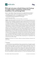 Red light activation of Ru(II) polypyridyl prodrugs via triplet-triplet annihilation upconversion: feasibility in air and through meat