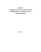 ORA EST : functional analysis of jasmonate-responsive AP2/ERF-domain transcription factors in Arabidopsis thaliana