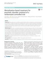 Mentalization-based treatment for psychotic disorder: protocol of a randomized controlled trial