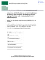 Intranasal administration of oxytocin modulates behavioral and amygdala responses to infant crying in females with insecure attachment representations