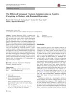 The Effects of Intranasal Oxytocin Administration on Sensitive Caregiving in Mothers with Postnatal Depression