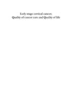 Early stage cervical cancer : quality of cancer care and quality of life