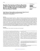 Baseline functioning and stress reactivity in maltreating parents and at-risk adults: Review and meta-analyses of autonomic nervous system studies