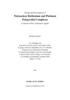 Design and development of polynuclear ruthenium and platinum polypyridyl complexes in search of new anticancer agents