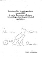 Detection of the circulating antigens CAA and CCA in human Schistosoma infections : immunodiagnostic and epidemiological applications