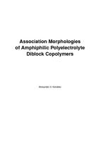Association morphologies of amphiphilic polyelectrolyte diblock copolymers