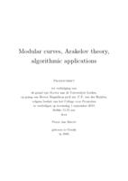 Modular curves, Arakelov theory, algorithmic applications