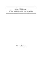 MAS NMR study of the photoreceptor phytochrome