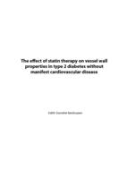 The effect of statin therapy on vessel wall properties in type 2 diabetes without manifest cardiovascular disease