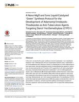 A Nano-MgO and Ionic Liquid-Catalyzed ‘Green’ Synthesis Protocol for the Development of Adamantyl-Imidazolo- Thiadiazoles as Anti-Tuberculosis Agents Targeting Sterol 14α-Demethylase (CYP51)