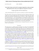 The influence of event characteristics and actors' behavior on the outcome of violent events: Comparing lethal with non-lethal events.