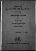 Corpus Papyrorum Raineri
