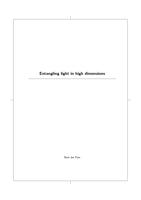 Entangling light in high dimensions