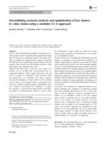 Streamlining scenario analysis and optimization of key choices in value chains using a modular LCA approach